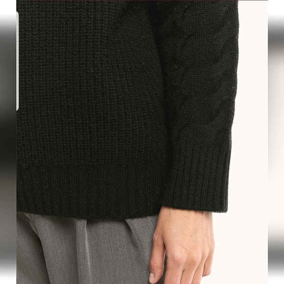 NWT Oversized Cashmere Turtleneck Sweater (Black) - Gentle Herd - Picture 6 of 16